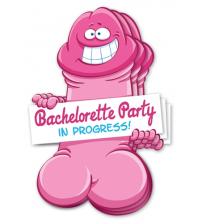 Bachelorette Pecker Wall Decorations - 3 Pack