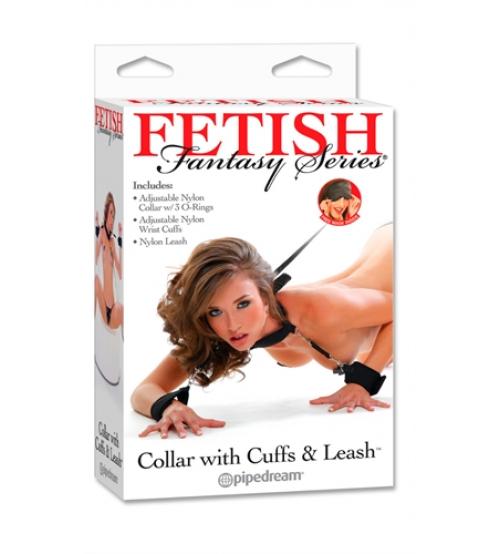 Fetish Fantasy Series Collar With Cuffs and Leash