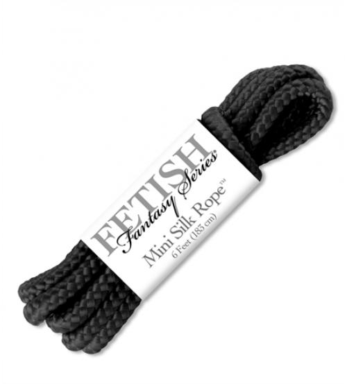 Fetish Fantasy Series Mini Silk Rope - Black