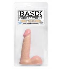 Basix Rubber Works - 6 Inch Dong - Flesh