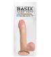 Basix Rubber Works - 7.5 Inch Dong With Suction Cup - Flesh