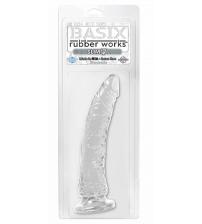 Basix Rubber Works - Slim 7 Inch With Suction Cup - Clear