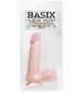 Basix Rubber Works - 6 Inch Dong With Suction Cup - Flesh