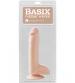 Basix Rubber Works 8 Inch Dong With Suction Cup -  Flesh