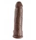 King Cock 12 Inch Cock With Balls - Brown