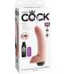 King Cock 9 Inch Squirting Cock With Balls - Flesh