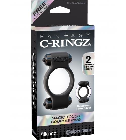 Fantasy C-Ringz Magic Touch Couples Ring - Black
