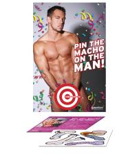 Bachelorette Party Favors Pin the Macho on the Man