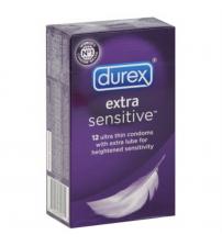 Durex Extra Sensitive Condoms Lubricated - 12 Pack