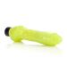 Glow-in-the-Dark Jelly Penis Vibe 7 Inches - Green