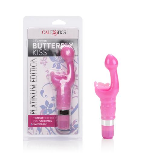 9 Function Butterfly Kiss - Platinum Edition - Pink