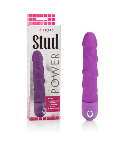Waterproof Power Stud Rod Dong - Purple