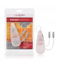 Pocket Exotics Dual Heated Whisper Bullets - Clear