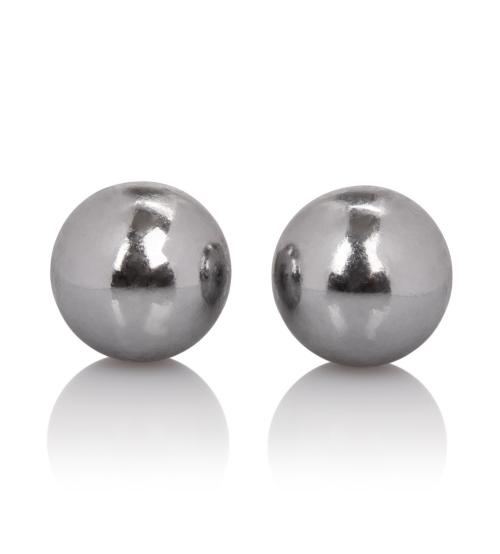 Weighted Orgasm Balls Metallic - Silver