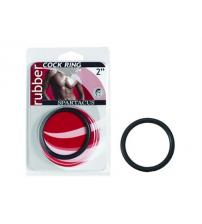 Rubber Cock Ring 2" - Black