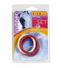 Rubber C-Ring Set - 1.5" - Rainbow