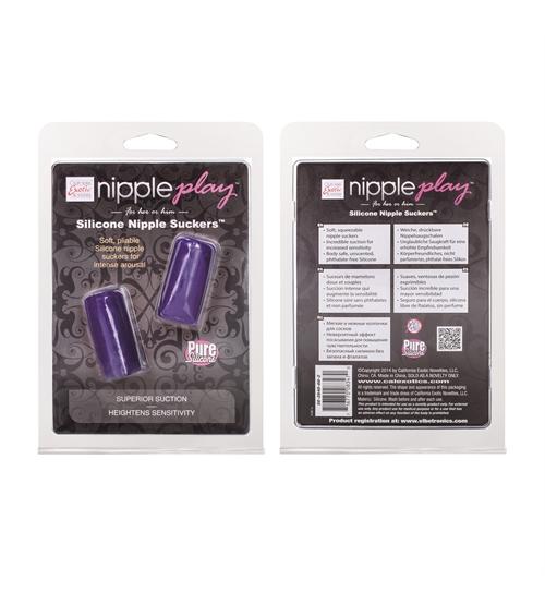 Nipple Play Silicone Nipple Suckers - Purple