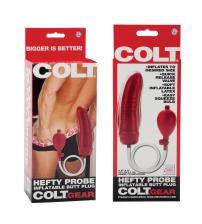 Colt Hefty Probe Inflantable Butt Plug - Red
