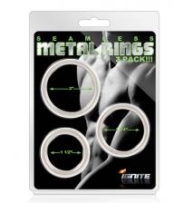 Seamless Metal Rings - 3 Pack