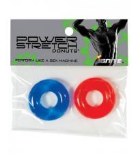 Power Stretch Donuts - 2 Pack - Red and Blue