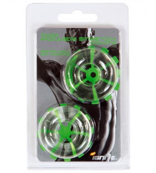 Thick Power Stretch Donuts -  2 Pack - Clear