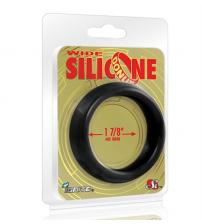 Wide Silicone Donut - Black - 1.88-Inch Diameter