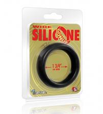 Wide Silicone Donut - Black - 1.75-Inch Diameter
