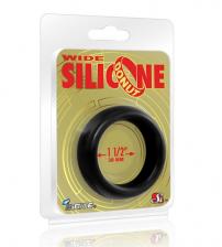 Wide Silicone Donut - Black - 1.5-Inch Diameter