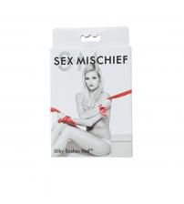 Sex  and Mischief Silky Sash Restraints - Red