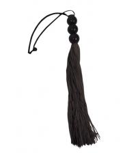 Sex and Mischief Rubber Whip Small 10 Inch - Black