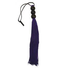 Sex and Mischief Rubber Whip Small 10 Inch - Purple
