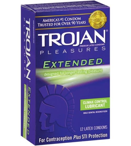 Trojan Pleasures Extended Pleasure - 12 Pack