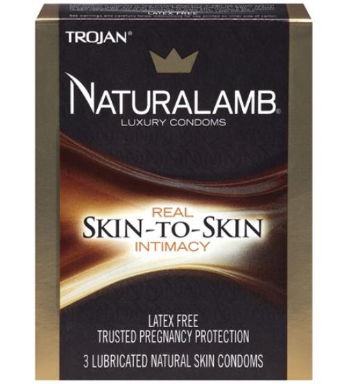 Trojan Naturalamb Luxury Condoms - 3 Pack
