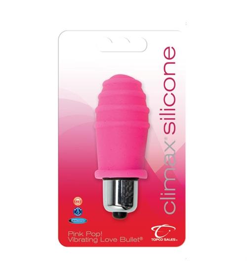 Climax Silicone Vibrating Bullet - Pink Pop!