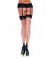 2 Tone Stockings - Queen Size - Nude/ Black