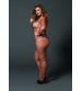 Fence Net Off the Shoulder Bodystocking - Queen Size