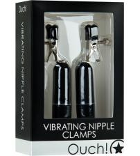 Vibrating Nipple Clamps - Black