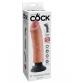 King Cock 8-Inch Vibrating Cock - Light