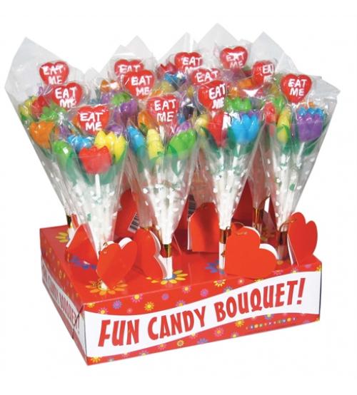 Eat Me! Tulip Candy Bouquet - 12 Piece Display