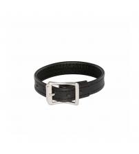 Leather Stretcher Plain Cock Ring With Buckle