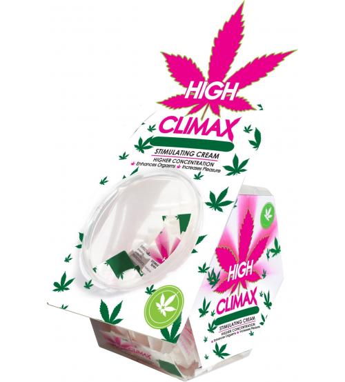 High Climax Female Stimulating Cream - 0.067 Fl.  Oz. - 50 Pc. Bowl Display