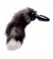 Grey Fox Tail Anal Plug