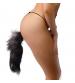 Grey Fox Tail Anal Plug