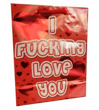 I Fucking Love You - Red Foil Gift Bag