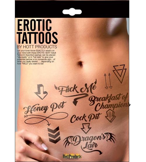 Erotic Tattoo's - Assorted Pack