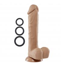 9" Silicone Pro Odorless Dong - Tan