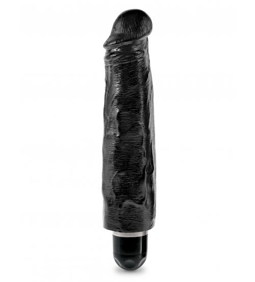 King Cock 7" Vibrating Stiffy - Black
