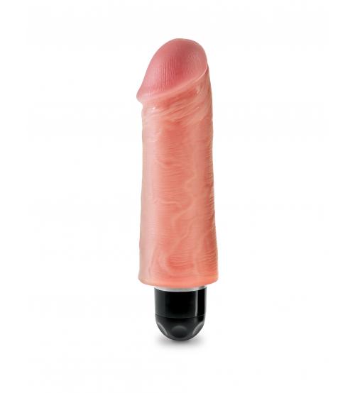 King Cock 5" Vibrating Stiffy Flesh