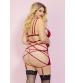 Risky Business Chemise Set - One Size Queen - Wine