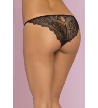 Sophia Paisley Floral Lace Panty - Large - Black